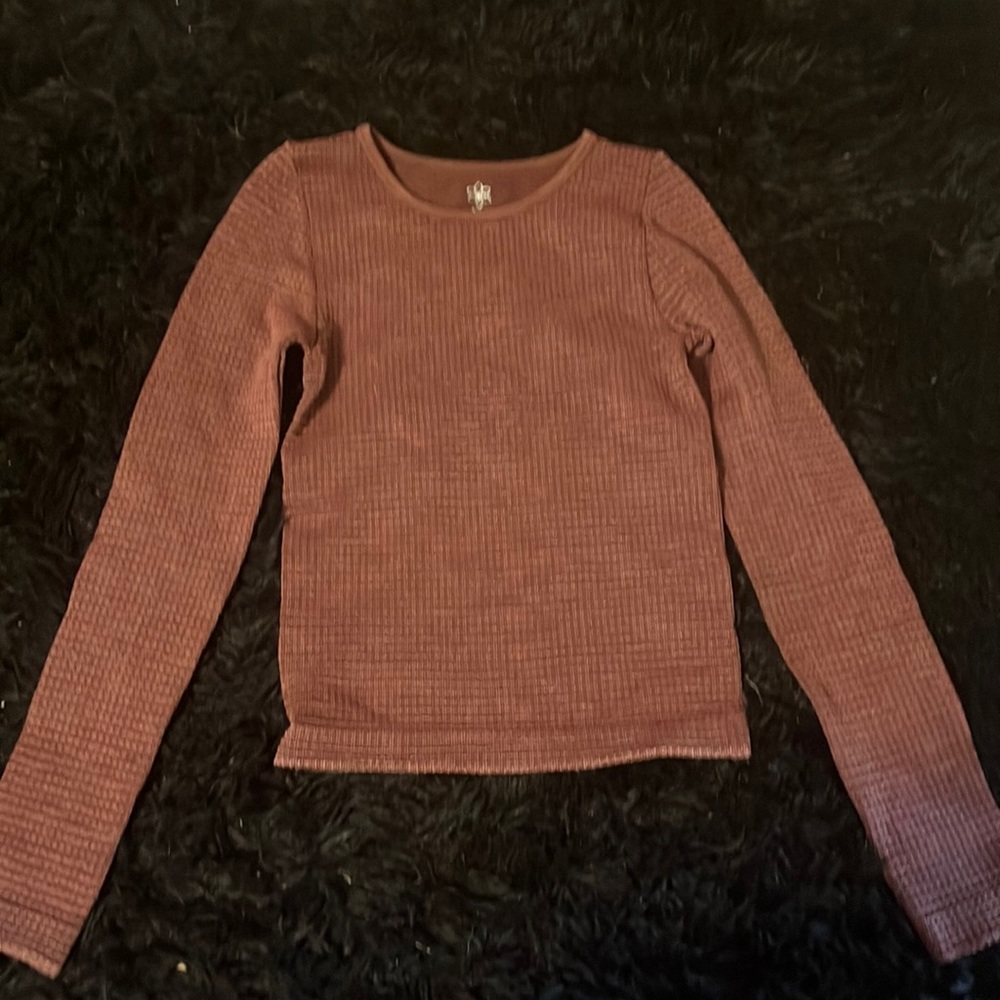 Brown long sleeve shirt